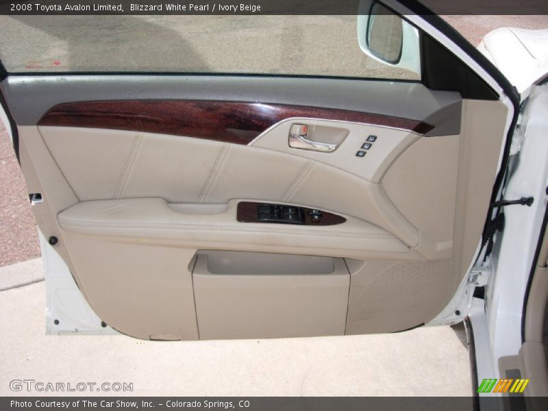 Blizzard White Pearl / Ivory Beige 2008 Toyota Avalon Limited