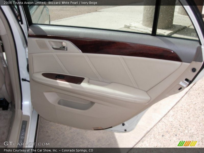 Blizzard White Pearl / Ivory Beige 2008 Toyota Avalon Limited