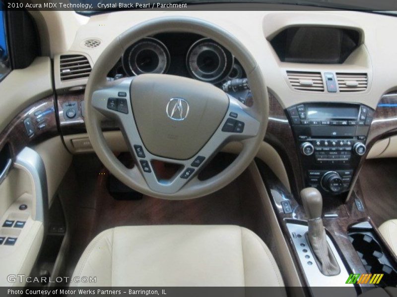 Crystal Black Pearl / Parchment 2010 Acura MDX Technology