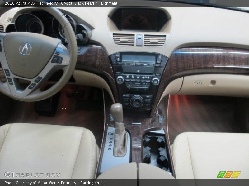 Crystal Black Pearl / Parchment 2010 Acura MDX Technology