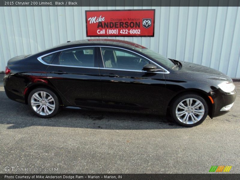 Black / Black 2015 Chrysler 200 Limited