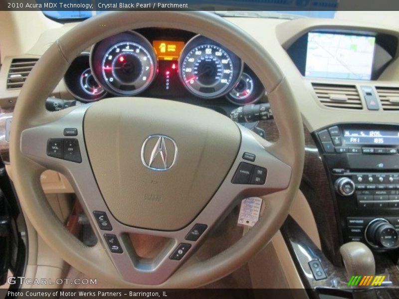 Crystal Black Pearl / Parchment 2010 Acura MDX Technology