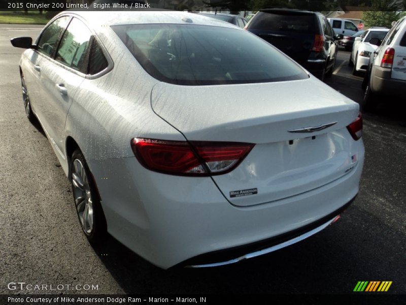 Bright White / Black 2015 Chrysler 200 Limited