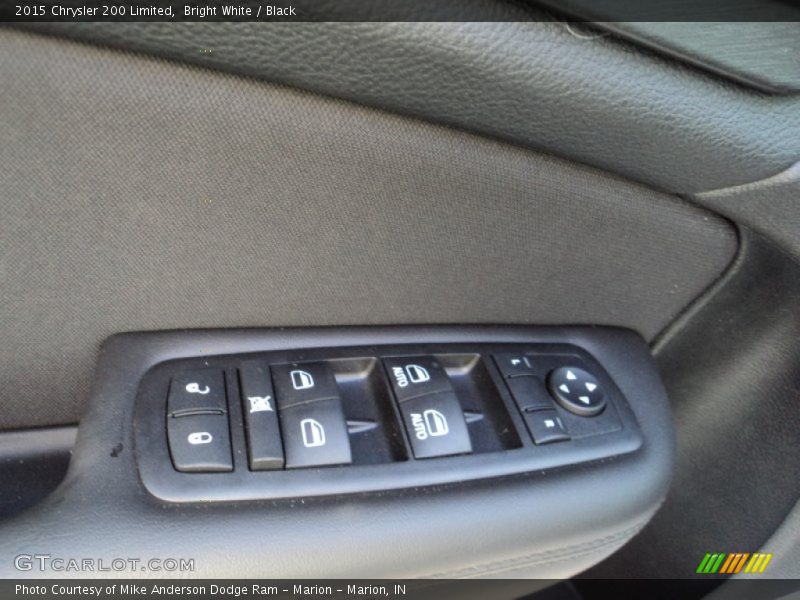 Bright White / Black 2015 Chrysler 200 Limited