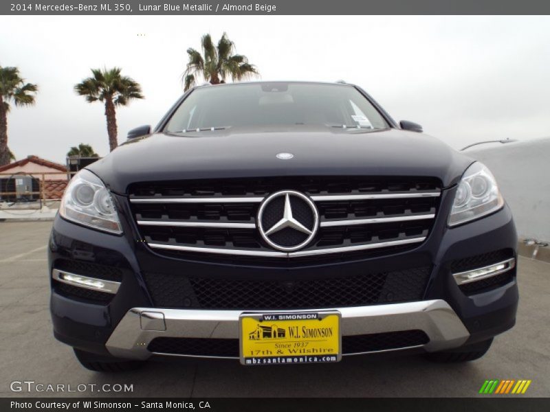 Lunar Blue Metallic / Almond Beige 2014 Mercedes-Benz ML 350