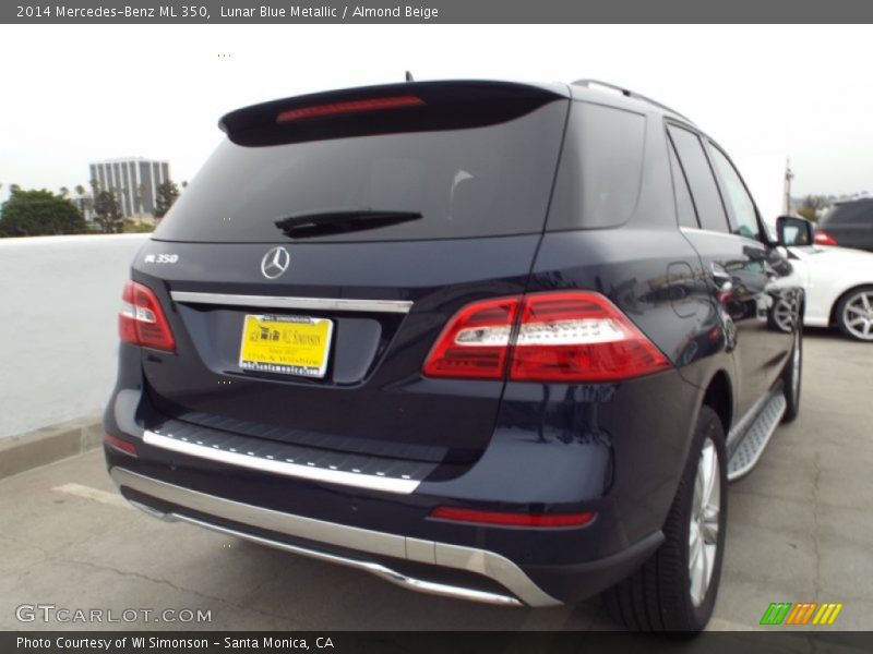 Lunar Blue Metallic / Almond Beige 2014 Mercedes-Benz ML 350