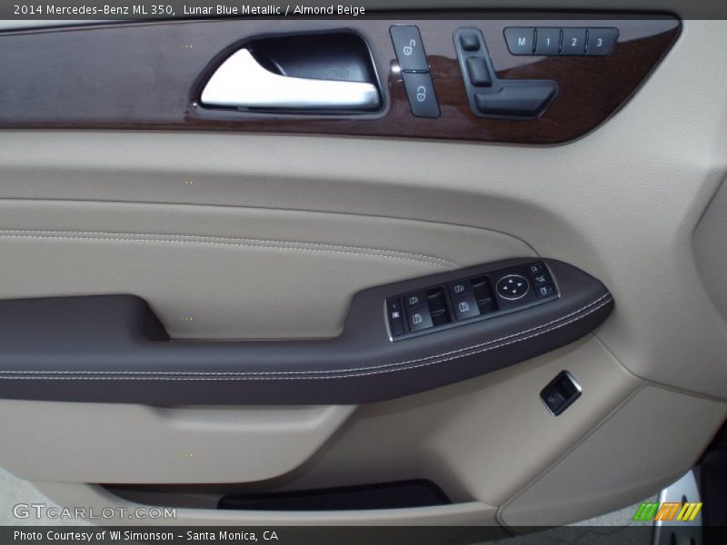 Lunar Blue Metallic / Almond Beige 2014 Mercedes-Benz ML 350