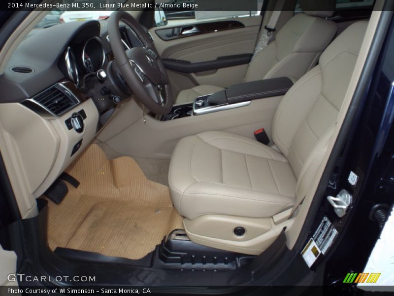 Lunar Blue Metallic / Almond Beige 2014 Mercedes-Benz ML 350