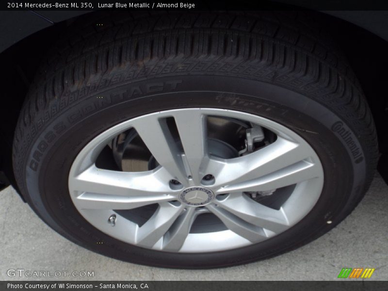 Lunar Blue Metallic / Almond Beige 2014 Mercedes-Benz ML 350