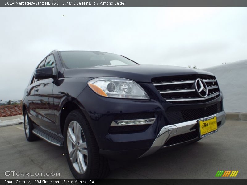 Lunar Blue Metallic / Almond Beige 2014 Mercedes-Benz ML 350