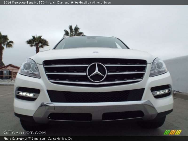 Diamond White Metallic / Almond Beige 2014 Mercedes-Benz ML 350 4Matic