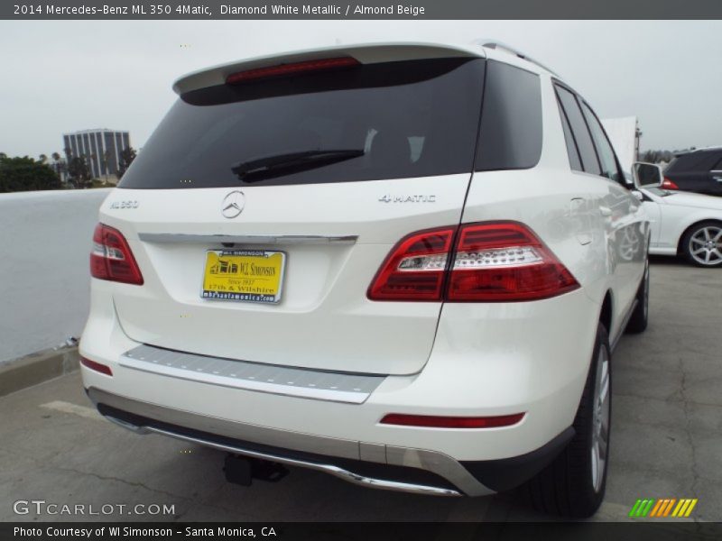 Diamond White Metallic / Almond Beige 2014 Mercedes-Benz ML 350 4Matic