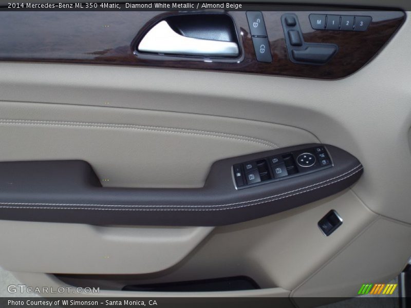 Diamond White Metallic / Almond Beige 2014 Mercedes-Benz ML 350 4Matic