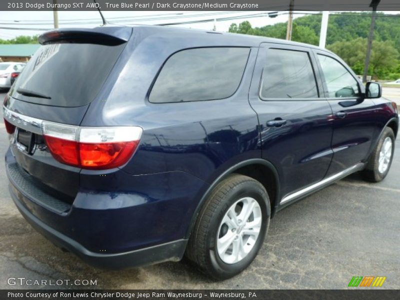 True Blue Pearl / Dark Graystone/Medium Graystone 2013 Dodge Durango SXT AWD