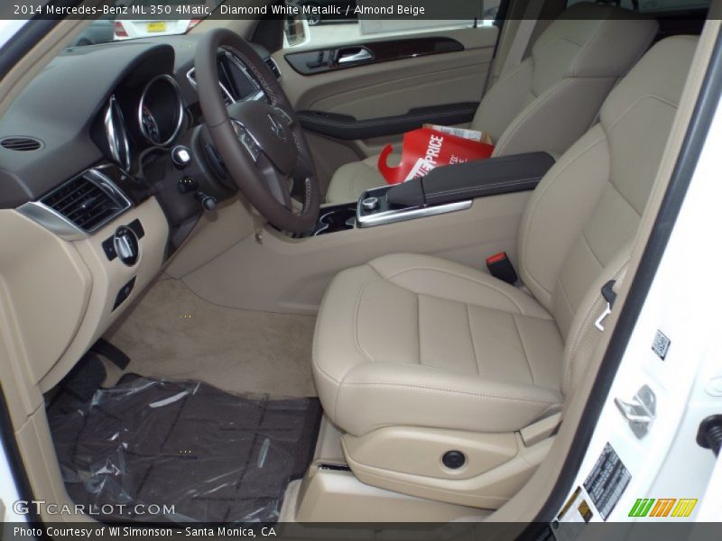 Diamond White Metallic / Almond Beige 2014 Mercedes-Benz ML 350 4Matic