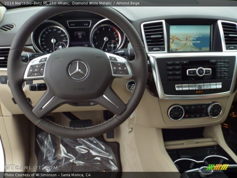 Diamond White Metallic / Almond Beige 2014 Mercedes-Benz ML 350 4Matic