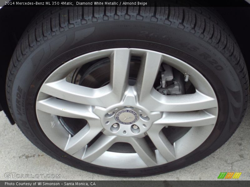 Diamond White Metallic / Almond Beige 2014 Mercedes-Benz ML 350 4Matic