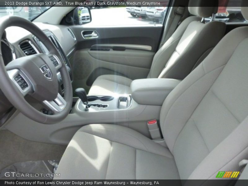 True Blue Pearl / Dark Graystone/Medium Graystone 2013 Dodge Durango SXT AWD