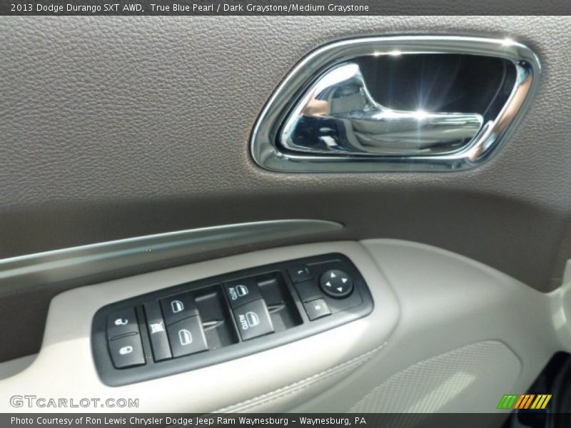 True Blue Pearl / Dark Graystone/Medium Graystone 2013 Dodge Durango SXT AWD