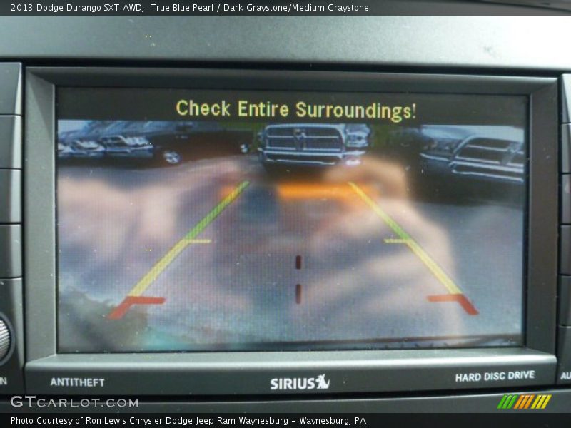 True Blue Pearl / Dark Graystone/Medium Graystone 2013 Dodge Durango SXT AWD