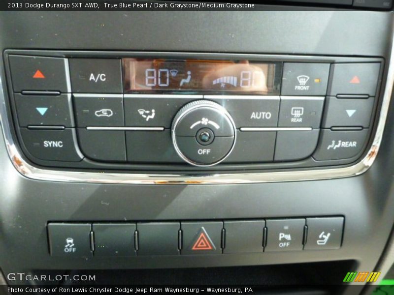 True Blue Pearl / Dark Graystone/Medium Graystone 2013 Dodge Durango SXT AWD