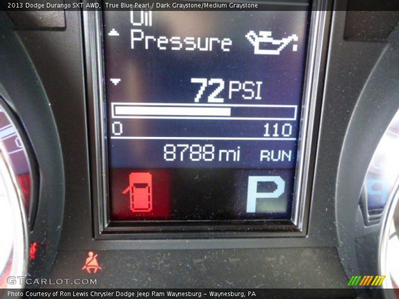 True Blue Pearl / Dark Graystone/Medium Graystone 2013 Dodge Durango SXT AWD