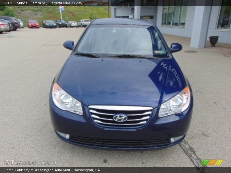 Regatta Blue / Gray 2010 Hyundai Elantra SE