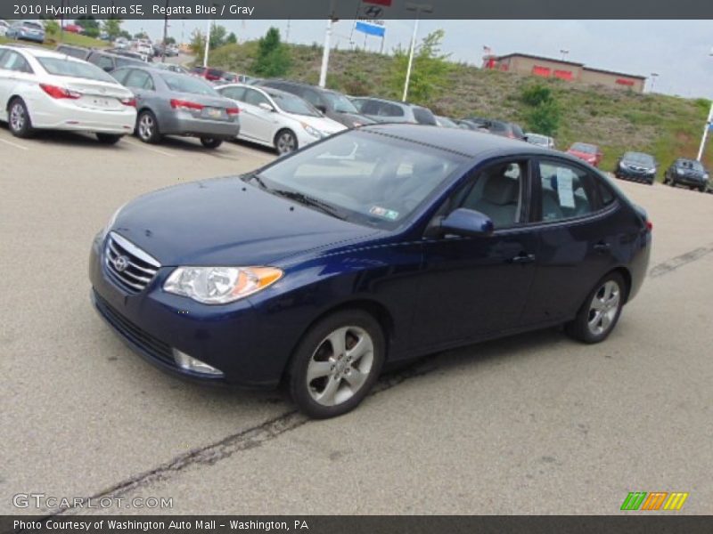 Regatta Blue / Gray 2010 Hyundai Elantra SE