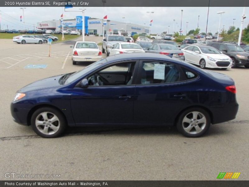 Regatta Blue / Gray 2010 Hyundai Elantra SE