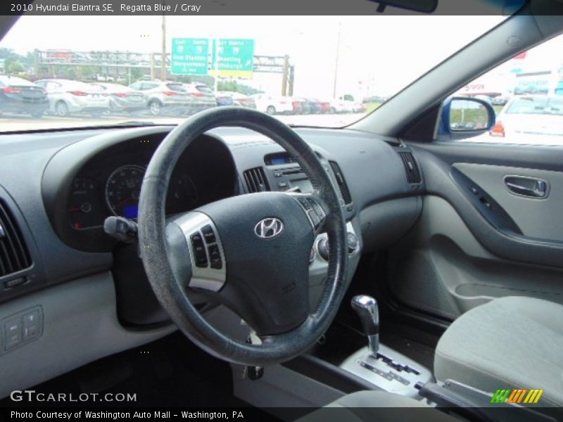 Regatta Blue / Gray 2010 Hyundai Elantra SE