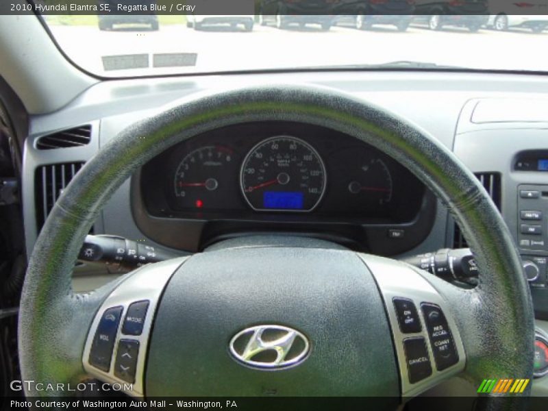 Regatta Blue / Gray 2010 Hyundai Elantra SE
