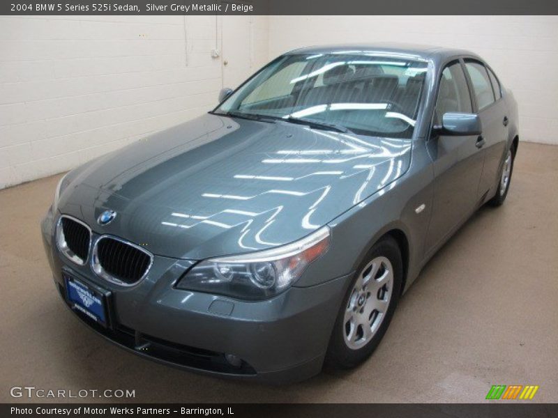 Silver Grey Metallic / Beige 2004 BMW 5 Series 525i Sedan