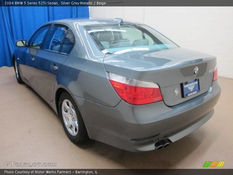Silver Grey Metallic / Beige 2004 BMW 5 Series 525i Sedan