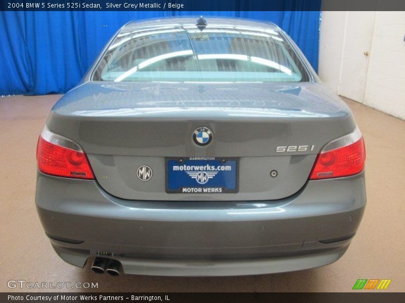 Silver Grey Metallic / Beige 2004 BMW 5 Series 525i Sedan