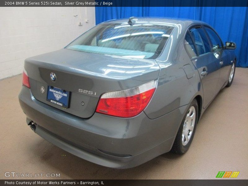 Silver Grey Metallic / Beige 2004 BMW 5 Series 525i Sedan