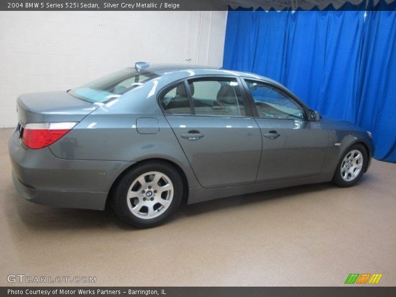 Silver Grey Metallic / Beige 2004 BMW 5 Series 525i Sedan