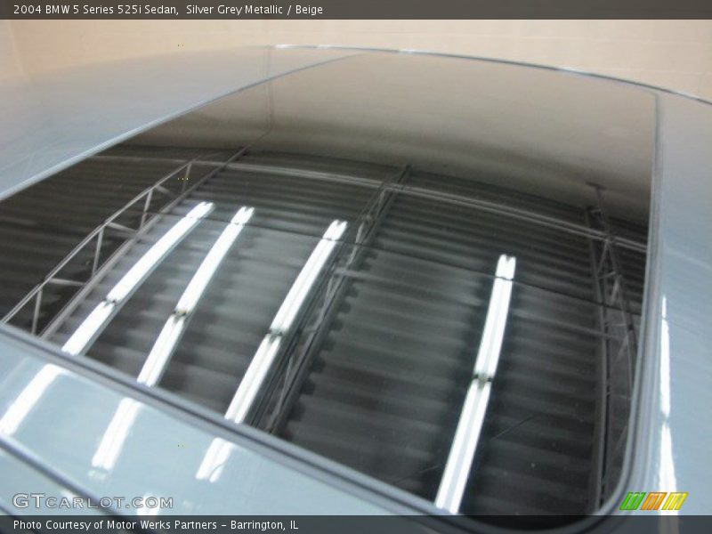 Silver Grey Metallic / Beige 2004 BMW 5 Series 525i Sedan