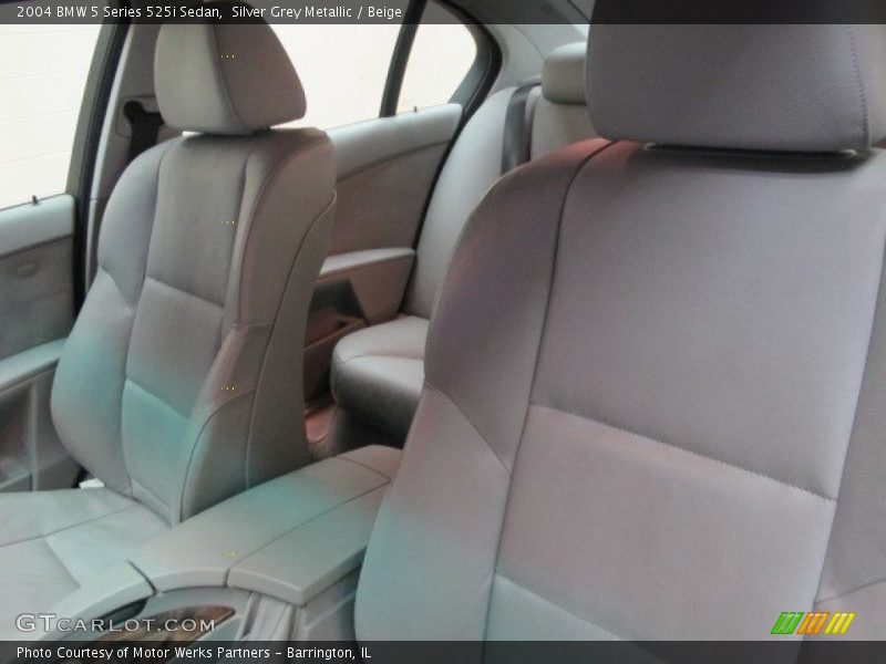 Silver Grey Metallic / Beige 2004 BMW 5 Series 525i Sedan