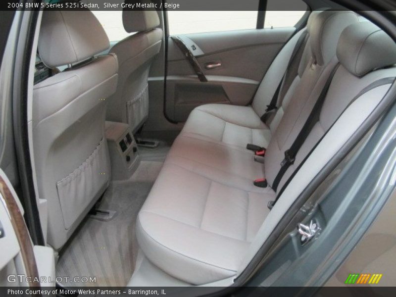 Silver Grey Metallic / Beige 2004 BMW 5 Series 525i Sedan