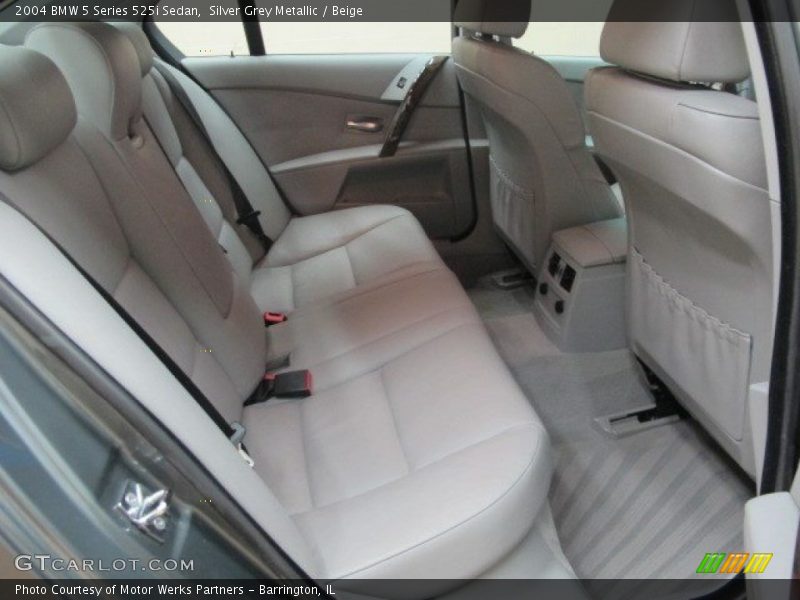 Silver Grey Metallic / Beige 2004 BMW 5 Series 525i Sedan