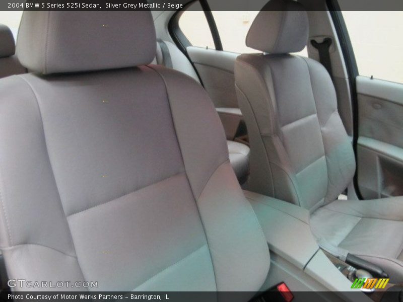 Silver Grey Metallic / Beige 2004 BMW 5 Series 525i Sedan