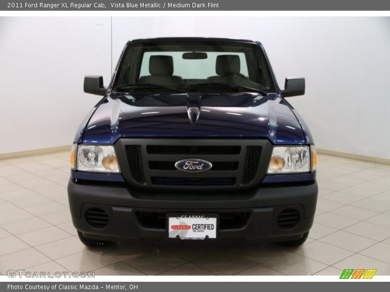 Vista Blue Metallic / Medium Dark Flint 2011 Ford Ranger XL Regular Cab