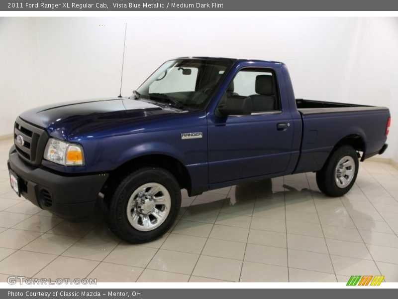 Vista Blue Metallic / Medium Dark Flint 2011 Ford Ranger XL Regular Cab