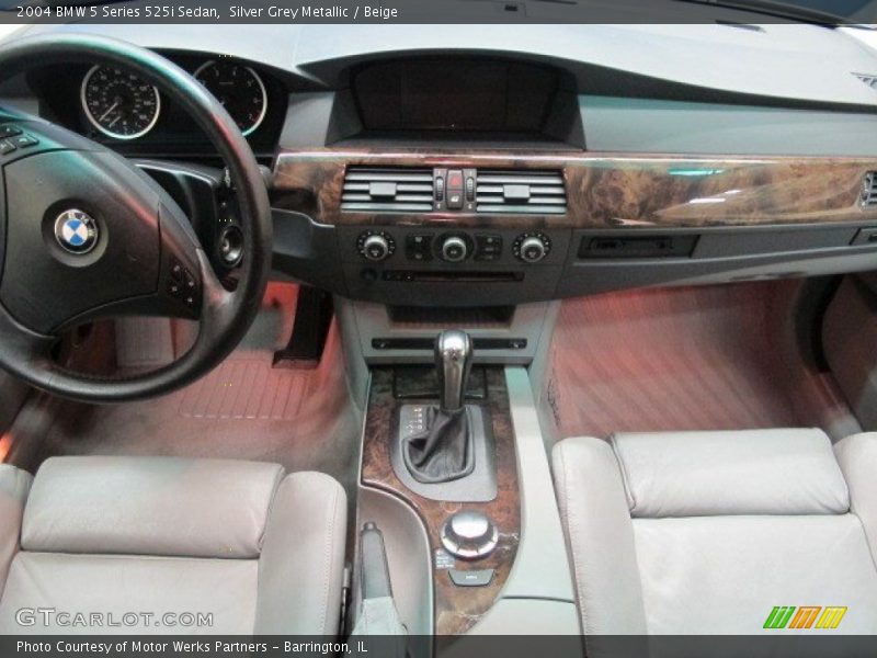 Silver Grey Metallic / Beige 2004 BMW 5 Series 525i Sedan