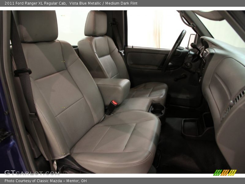 Vista Blue Metallic / Medium Dark Flint 2011 Ford Ranger XL Regular Cab