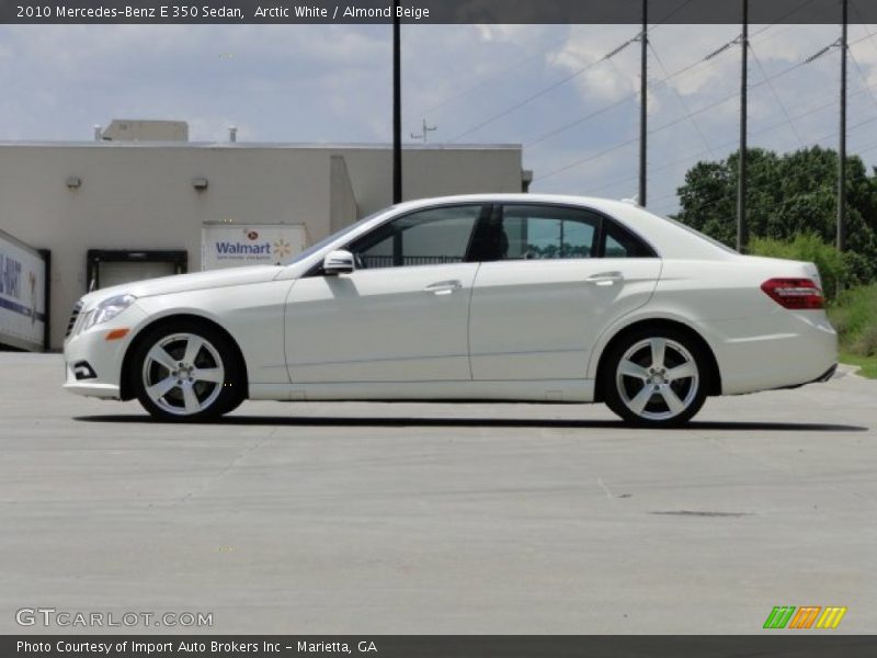 Arctic White / Almond Beige 2010 Mercedes-Benz E 350 Sedan