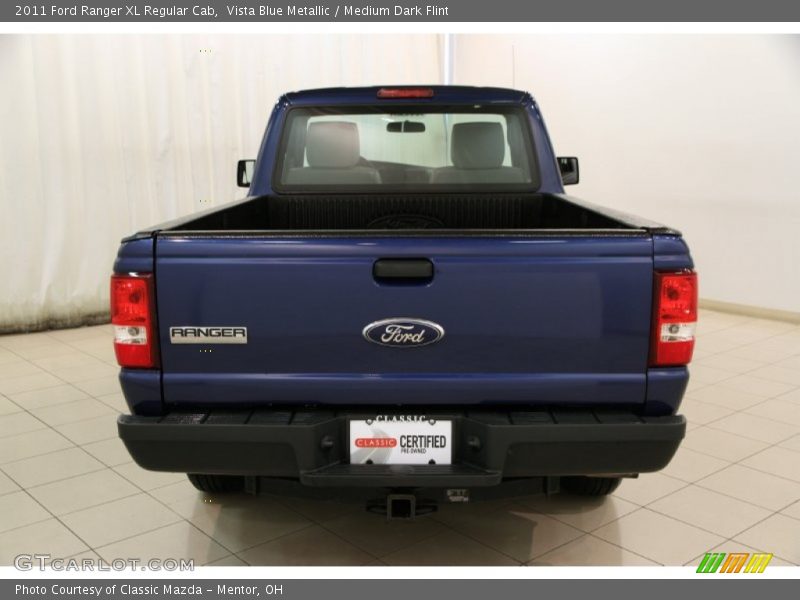 Vista Blue Metallic / Medium Dark Flint 2011 Ford Ranger XL Regular Cab