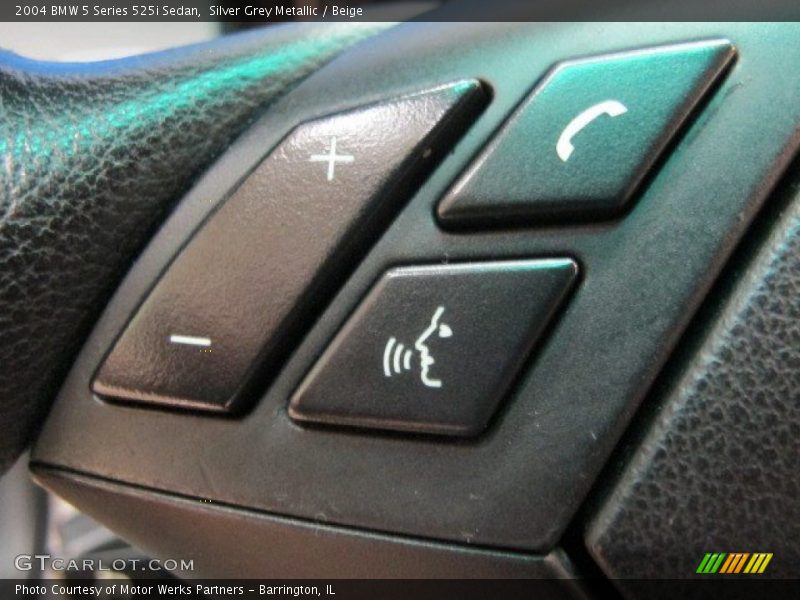 Silver Grey Metallic / Beige 2004 BMW 5 Series 525i Sedan