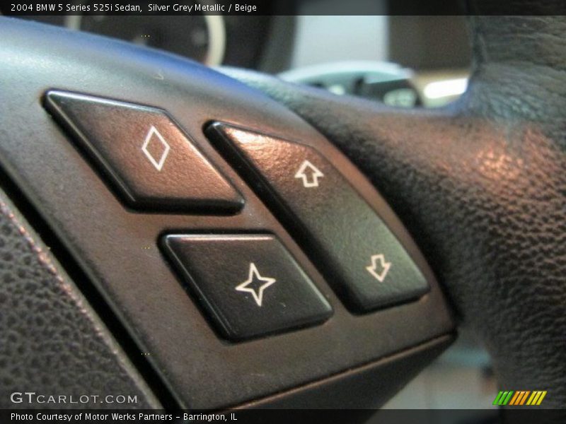 Silver Grey Metallic / Beige 2004 BMW 5 Series 525i Sedan