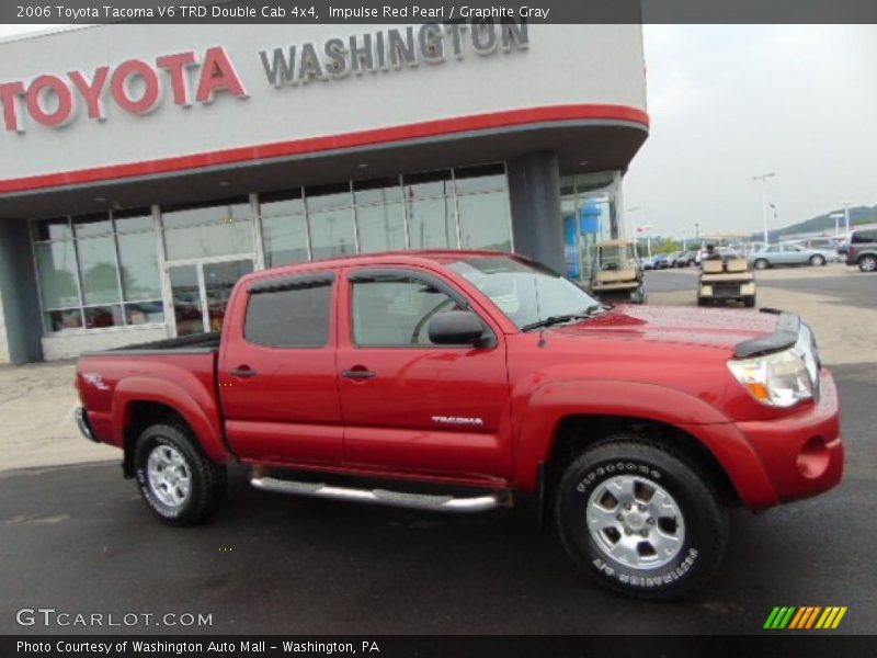 Impulse Red Pearl / Graphite Gray 2006 Toyota Tacoma V6 TRD Double Cab 4x4